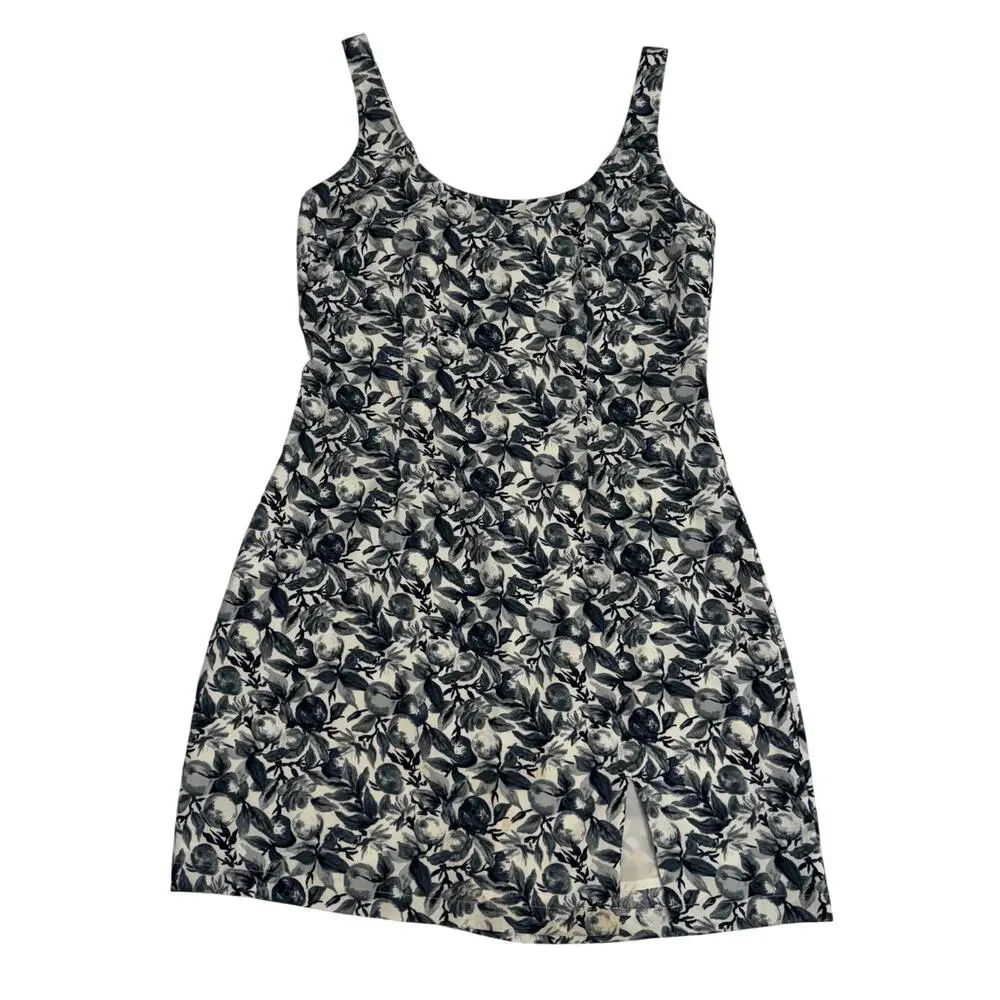 Abercrombie & Fitch Mini Dress 90s Blue and White Floral Pattern size Small - Picture 6 of 7